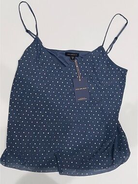 Skies Are Blue Embellished Rhinestone Tank Cami Top NWT